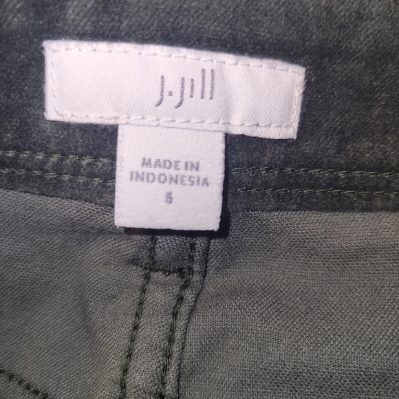 J. Jill velvety green pants size 6 - Picture 2 of 7